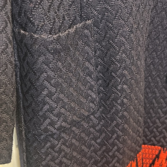 St. John 2 Pc Blue Knitted Wool Blend Dress w/Matching Long Jacket Sz 16 - Picture 10 of 17